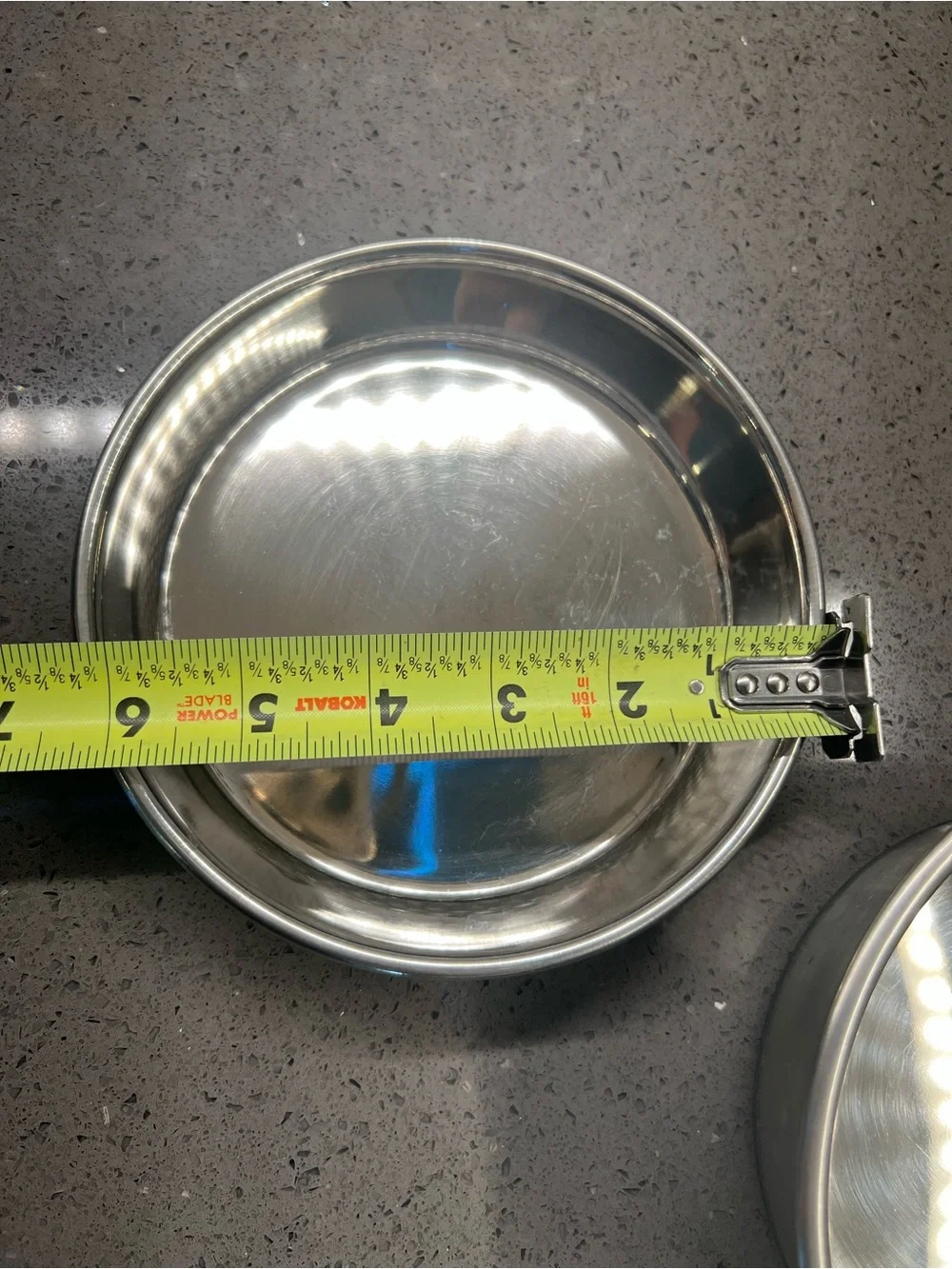 New! Set of two Durapet Stainless Steel Pet Bowls - Silver